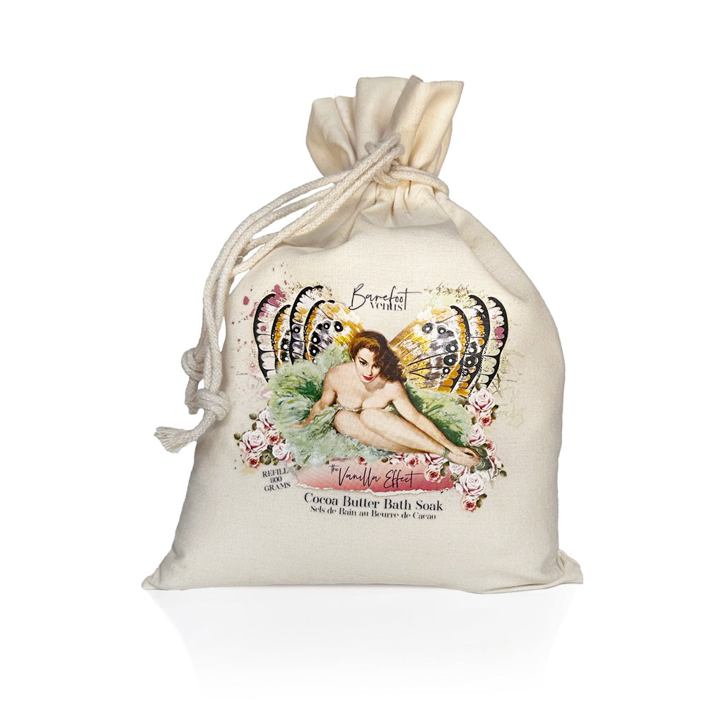 The Vanilla Effect Bath Soak COCOA BUTTER. SOFT SWEET-SCENTED SKIN. Barefoot Venus