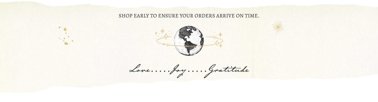 Banner with text at top stating "We BELIEVE in a lifelong journey of continuous improvement...". 3 images side by side, first a flower with the caption "Plant Magic", then the earth with the caption "People + Planet" and finally a maple leaf with the caption "Handmade in Canada". The text below stating "that our journey should be conscious, curious and connected. Thank you for connecting with us."