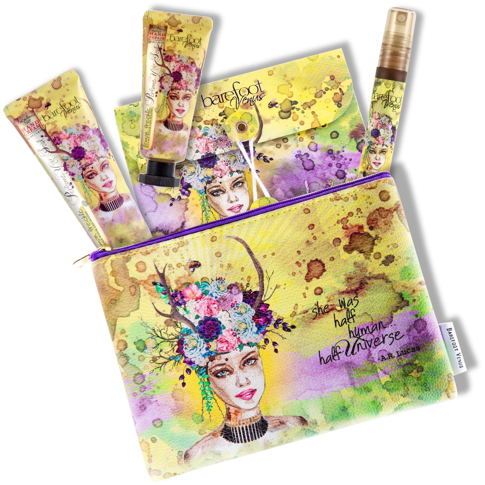 Discovery Kit Select a Scent FOUR ESSENTIALS IN MATCHING BAG. Barefoot Venus