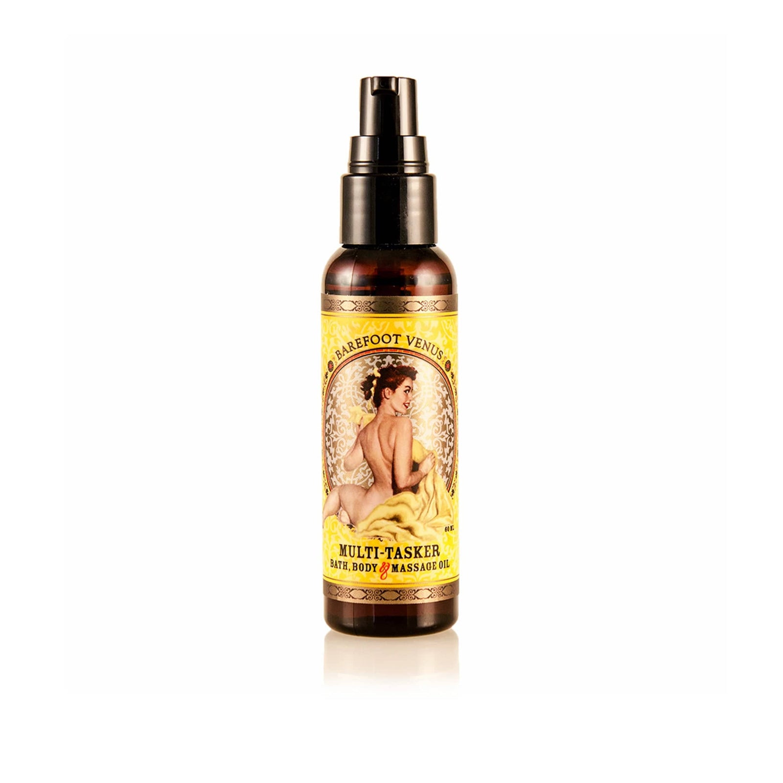 Essential Oil Multi-Tasker 3-IN-1 OIL MASSAGE, BATH, SKIN. SILKY-SOFTNESS. Barefoot Venus
