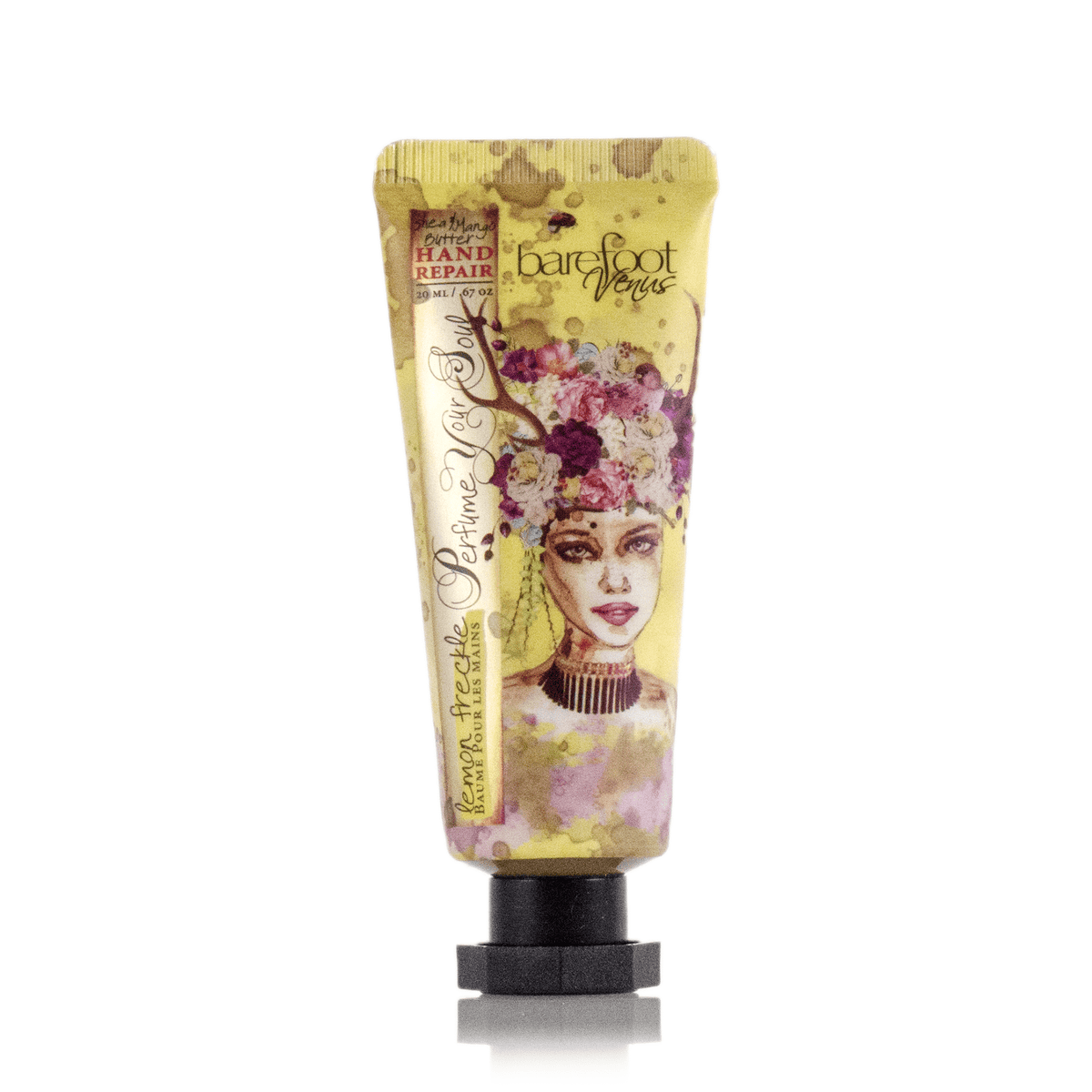 Lemon Freckle Hand Repair ON-THE-GO. INTENSELY HYDRATING. Barefoot Venus
