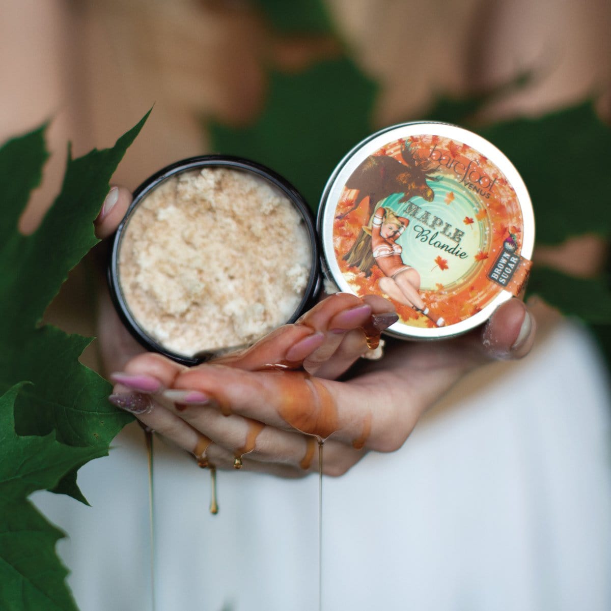 Maple Blondie Sugar Scrub GOODBYE DULL HO-HUM SKIN. Barefoot Venus