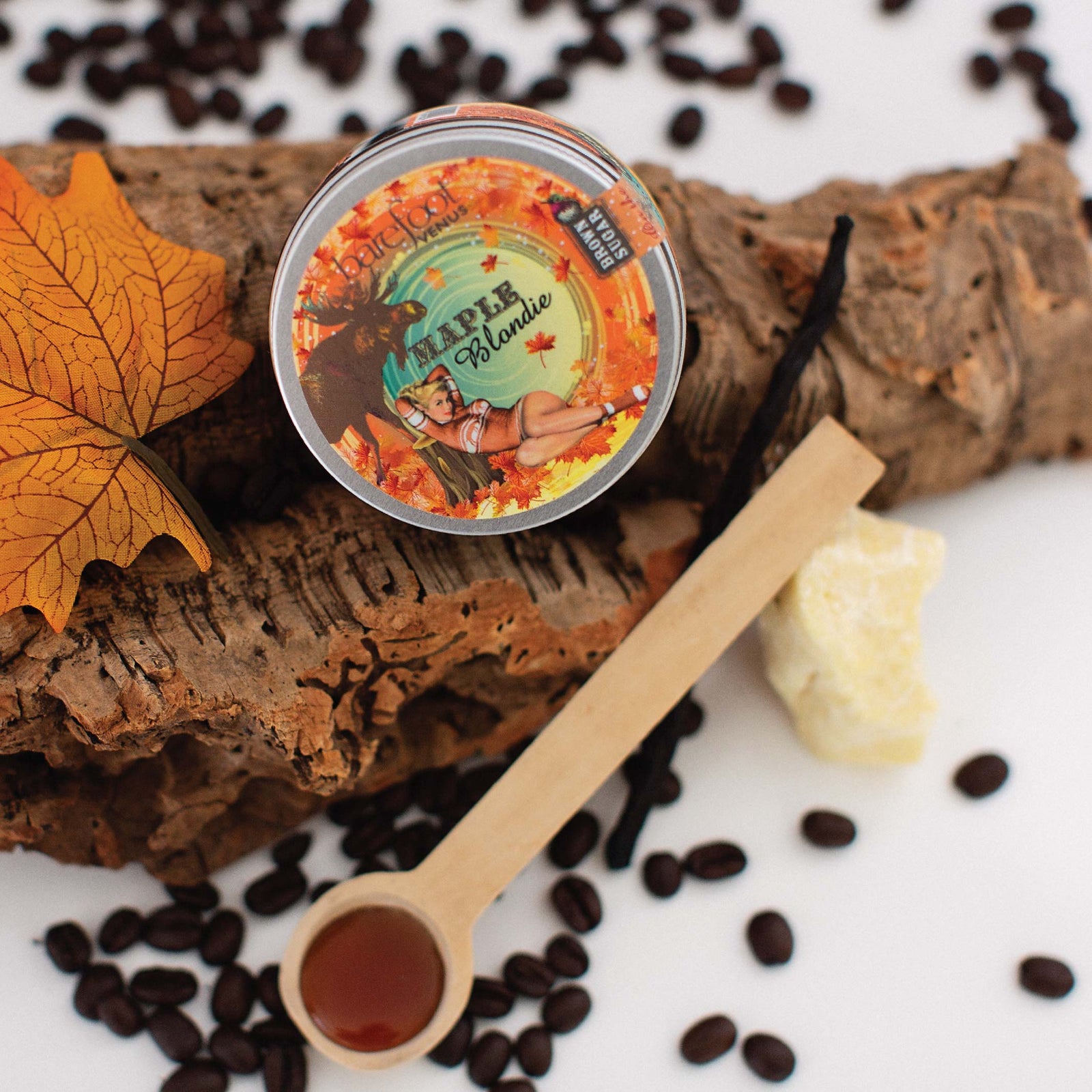 Maple Blondie Sugar Scrub GOODBYE DULL HO-HUM SKIN. Barefoot Venus