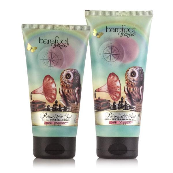 Pink Pepper Lotion & Shower Gel Set NOURISHING LOTION & WASH DUO ($35 VALUE) Barefoot Venus