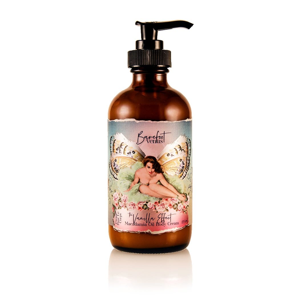 The Vanilla Effect Body Cream HYDRATION BOOST FOR VISIBLY HEALTHY SKIN. Barefoot Venus