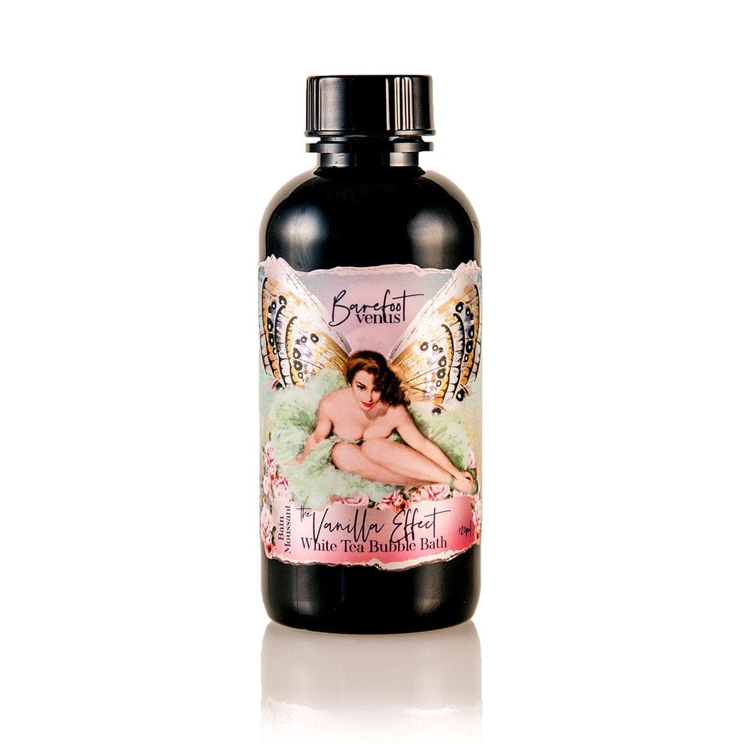The Vanilla Effect Bubble Bath SOFT, FRAGRANT BOTANICAL BUBBLES. Barefoot Venus