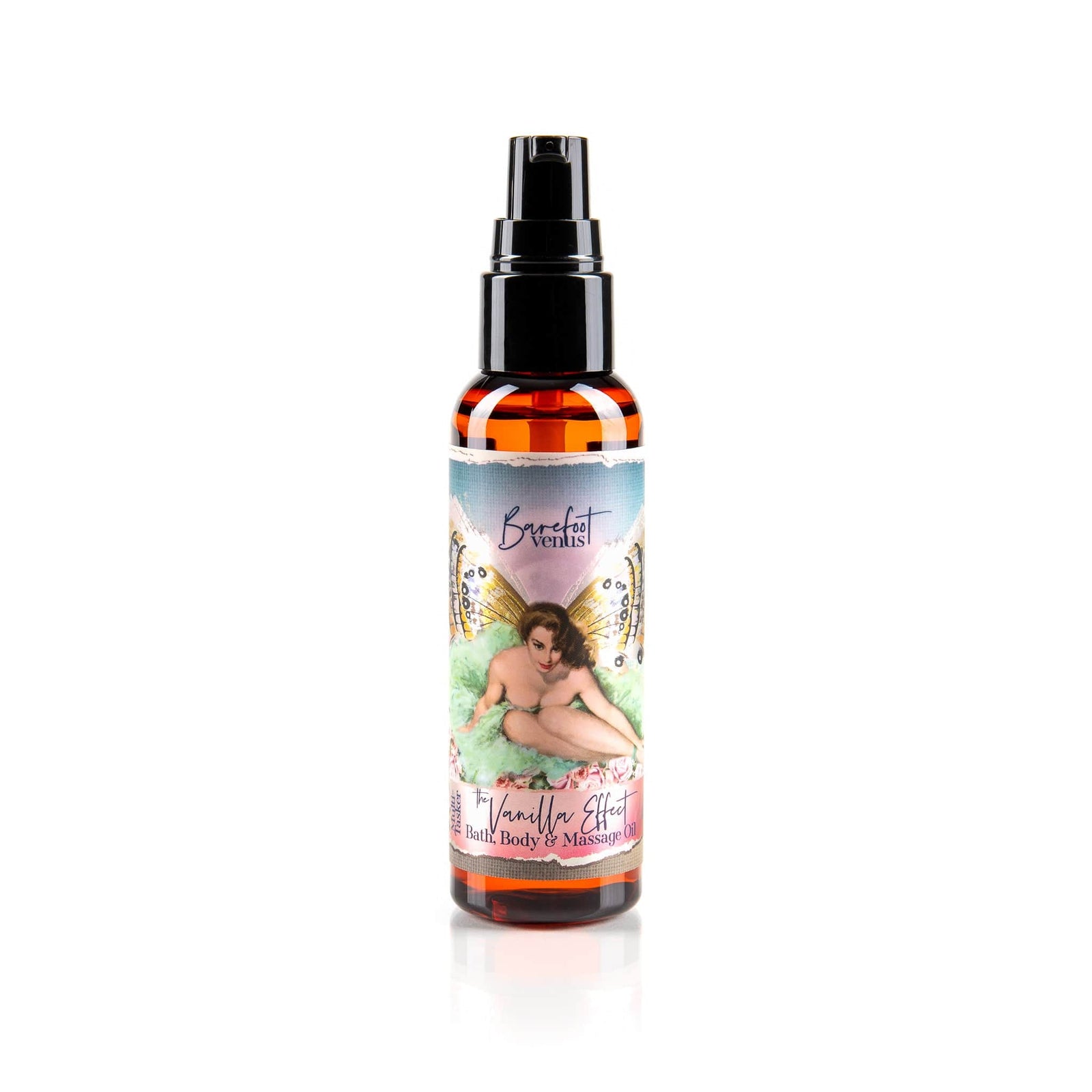 The Vanilla Effect Multi-Tasker 3-IN-1 OIL MASSAGE, BATH, SKIN. SILKY-SOFTNESS. Barefoot Venus